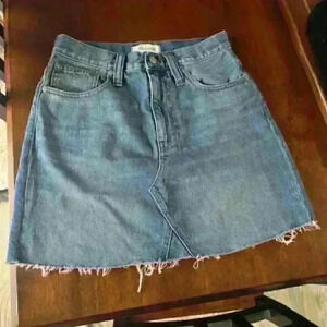 Madewell Rigid Denim A-line skirt size 26